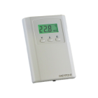 Greystone TSPC12PE Microprocessor based Temperature Sensor with LCD display, 1000 ohm platinum RTD, setpoint resistance to be 0 - 10,000 ohms (20 steps between 16C-26C or 60F-80F) with external jack for communications.